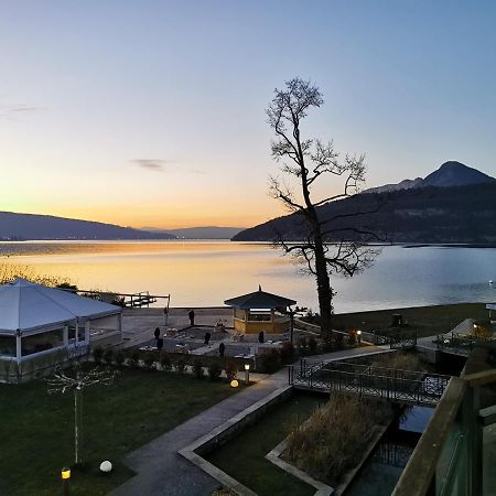 Lac Annecy Plage Privee, Duplex Baie Des Voiles Duingt Bagian luar foto
