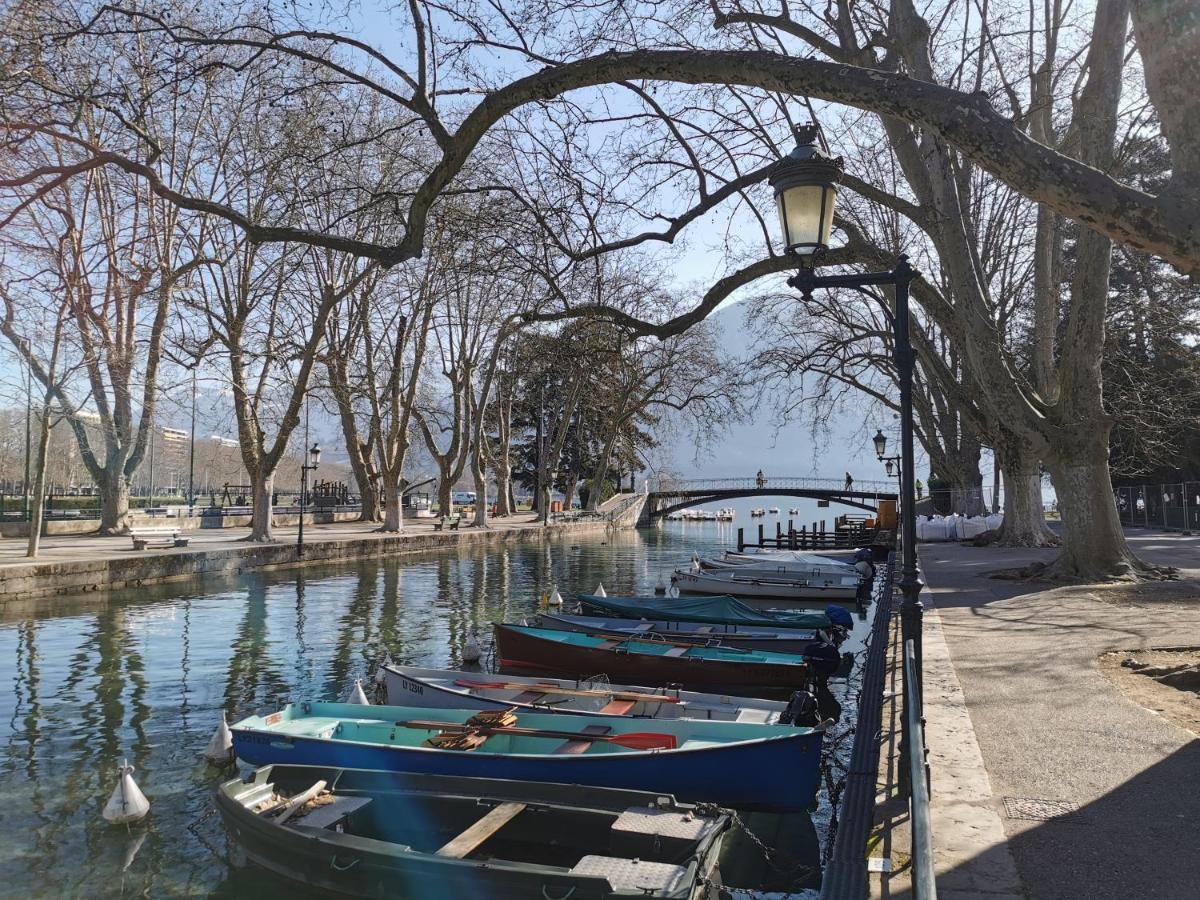 Lac Annecy Plage Privee, Duplex Baie Des Voiles Duingt Bagian luar foto