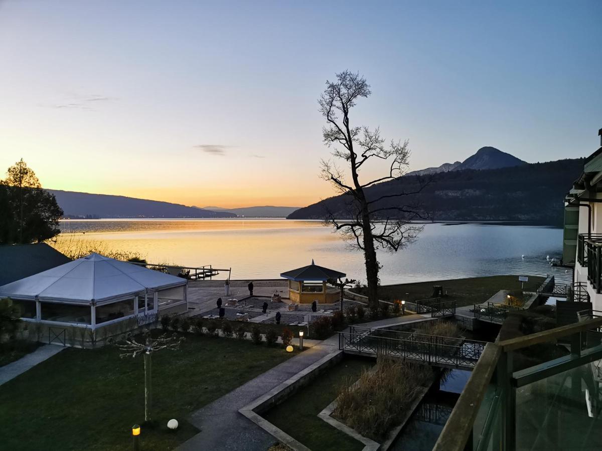 Lac Annecy Plage Privee, Duplex Baie Des Voiles Duingt Bagian luar foto