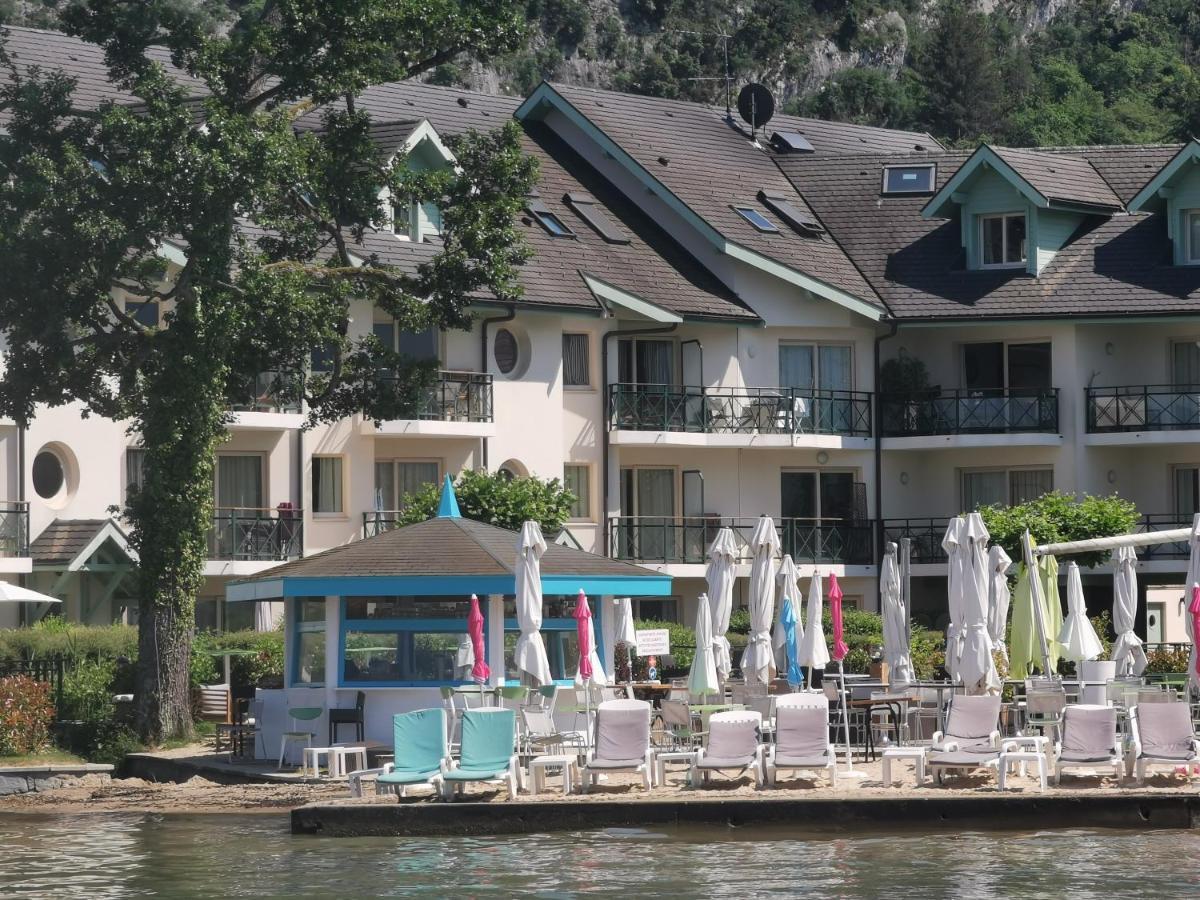 Lac Annecy Plage Privee, Duplex Baie Des Voiles Duingt Bagian luar foto