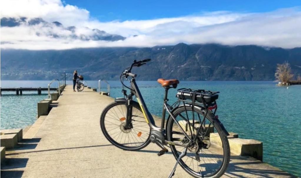 Lac Annecy Plage Privee, Duplex Baie Des Voiles Duingt Bagian luar foto