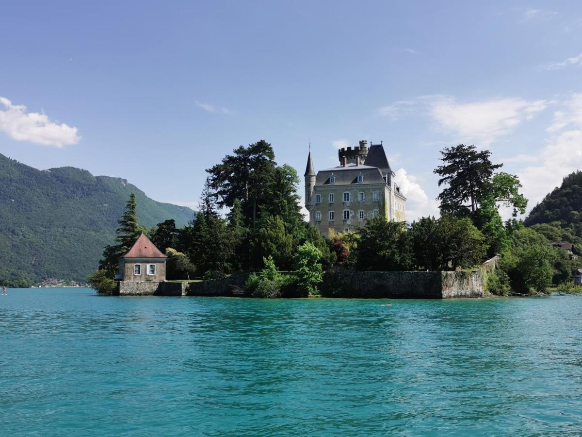 Lac Annecy Plage Privee, Duplex Baie Des Voiles Duingt Bagian luar foto